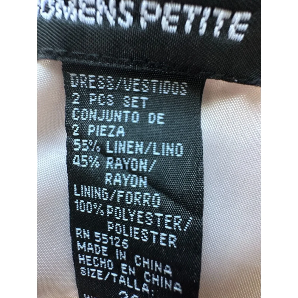 Positive Attitude Linen blend‎ dress lined size 22 Petite Plus